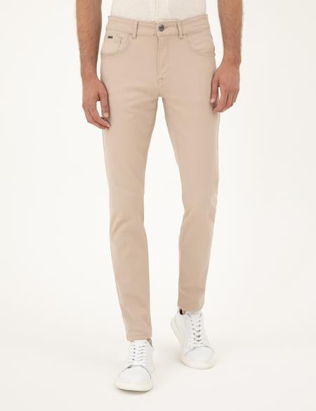 Bej Slim Fit Jean Pantolon - 50287809004