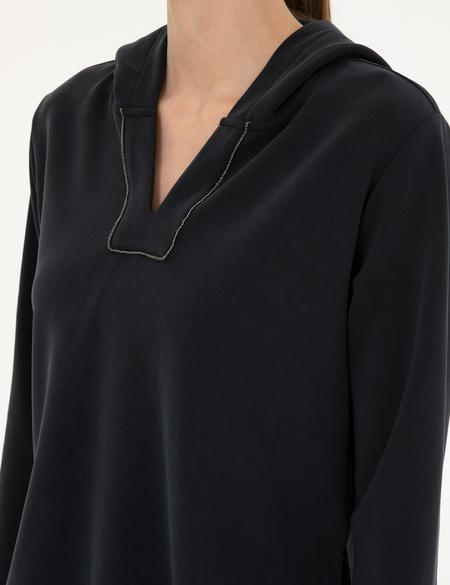 Siyah Regular Fit Sweatshirt - 50282639012