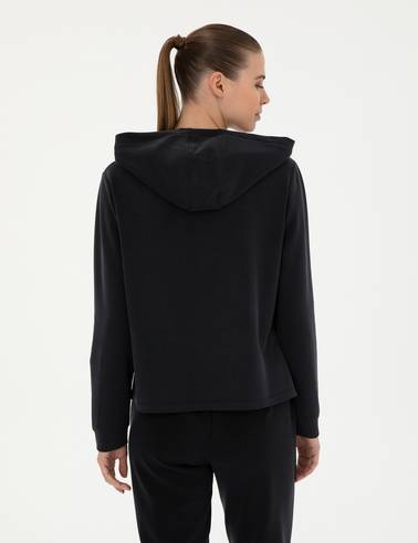 Siyah Regular Fit Sweatshirt