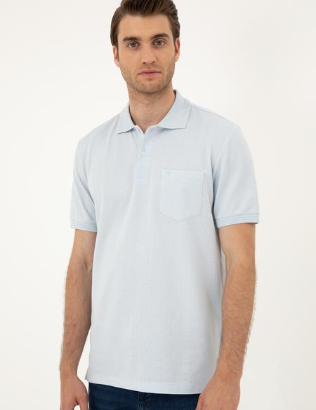 Açık Mavi Regular Fit Tişört - 50288681024