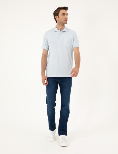 Açık Mavi Regular Fit Tişört - 50288681024