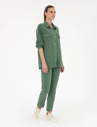 Yeşil Regular Fit Eşofman Altı