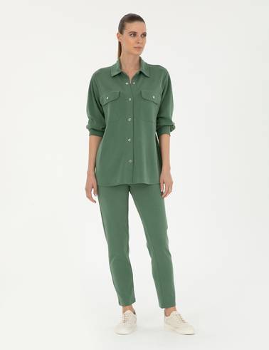 Yeşil Regular Fit Eşofman Altı