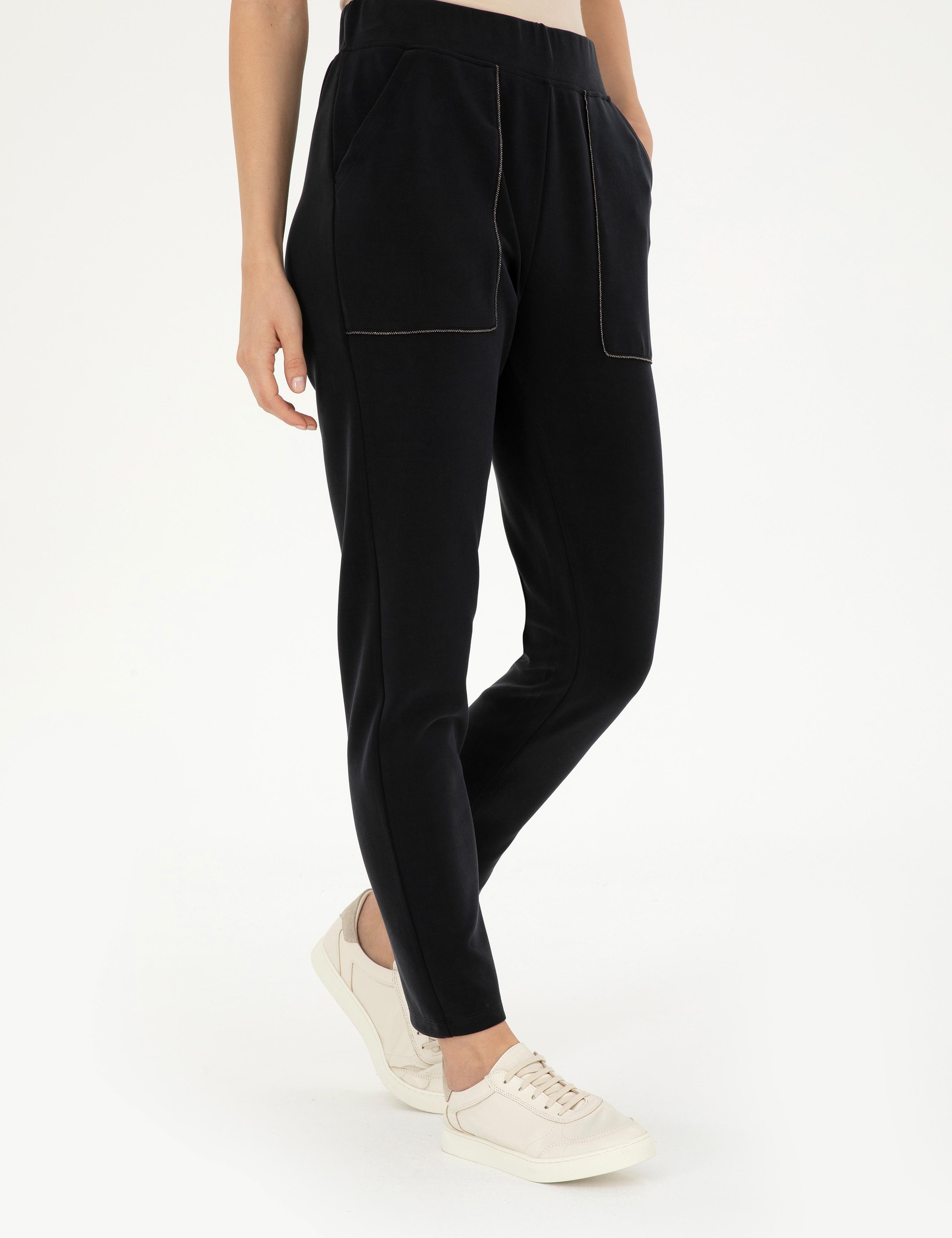 Siyah Regular Fit Eşofman Altı