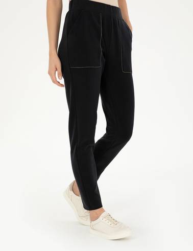 Siyah Regular Fit Eşofman Altı