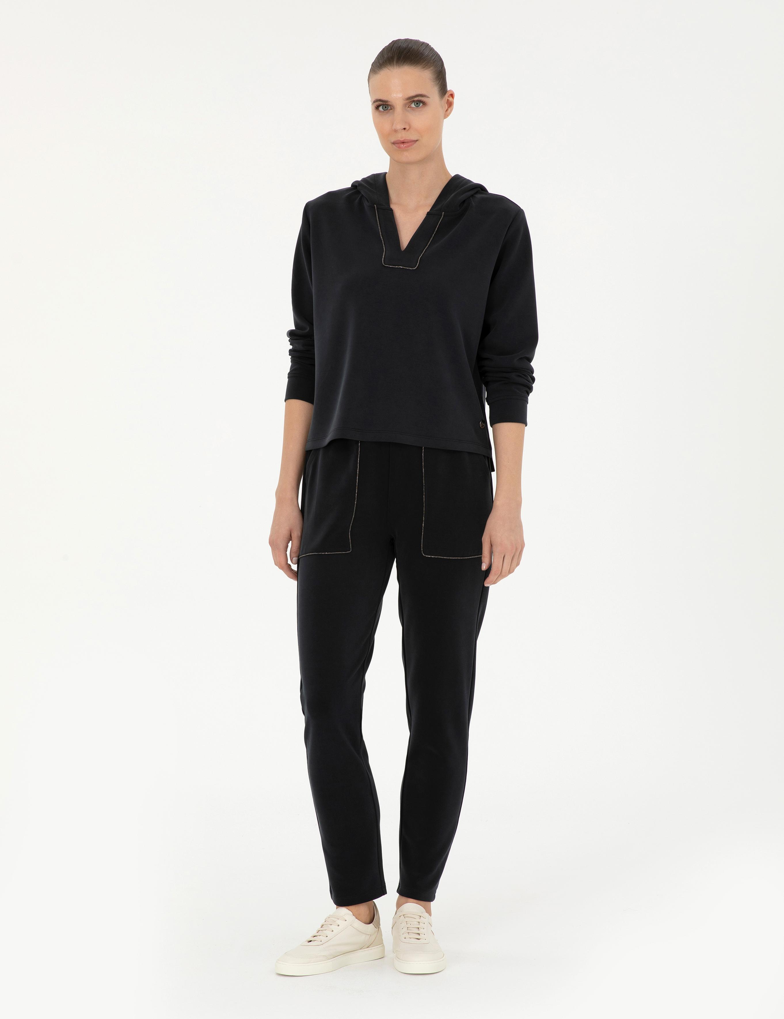 Siyah Regular Fit Eşofman Altı