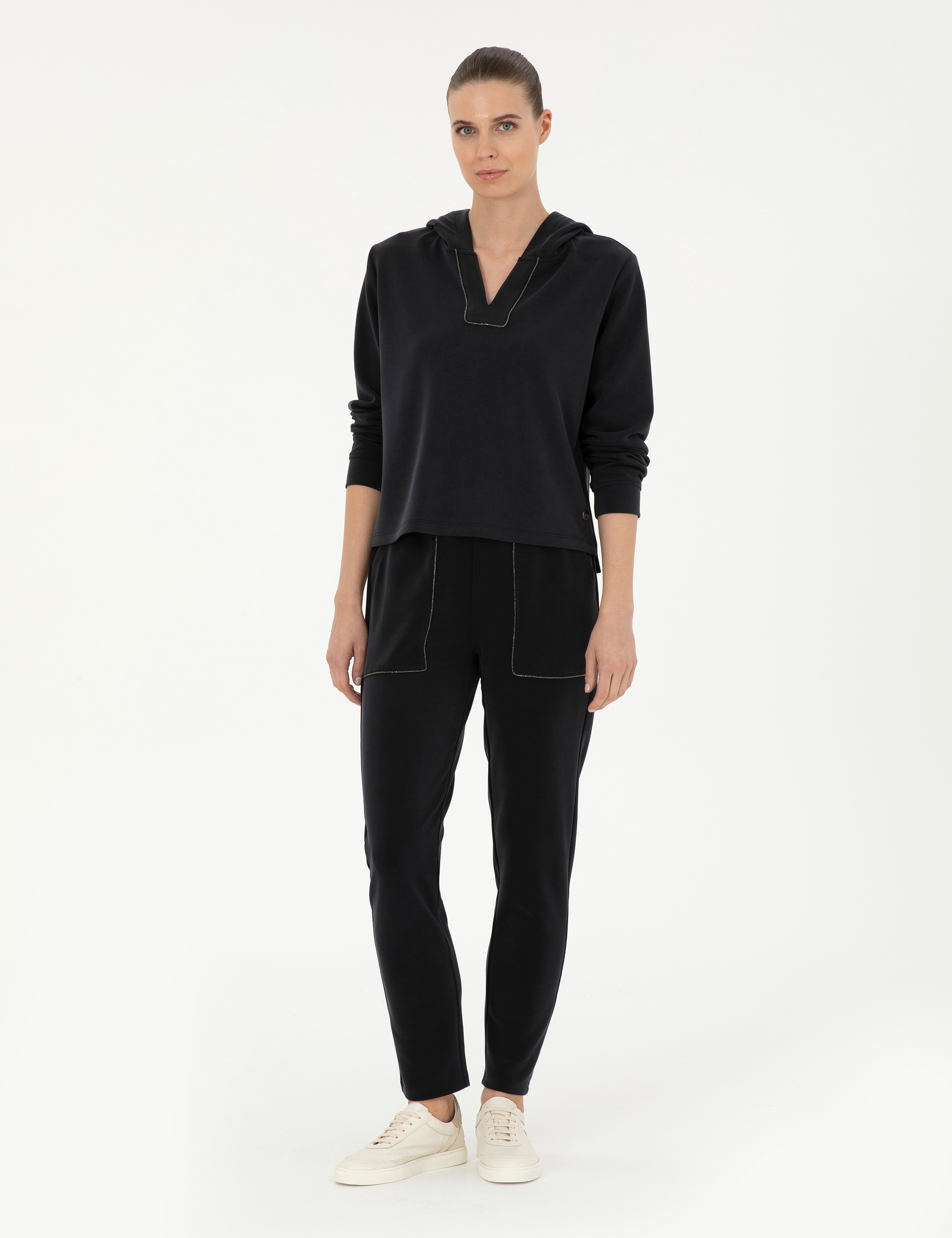 Siyah Regular Fit Eşofman Altı - Image 3
