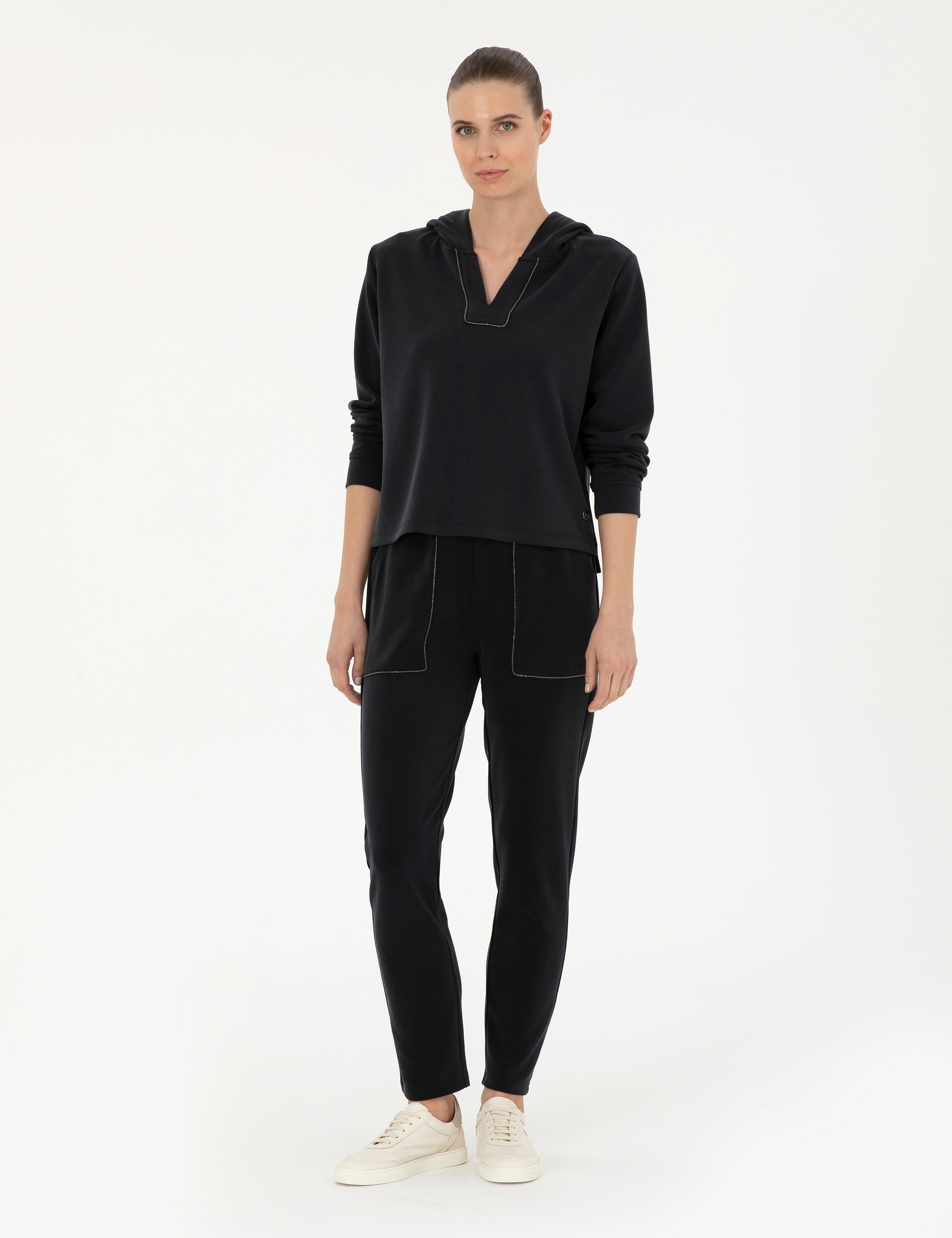 Siyah Regular Fit Eşofman Altı