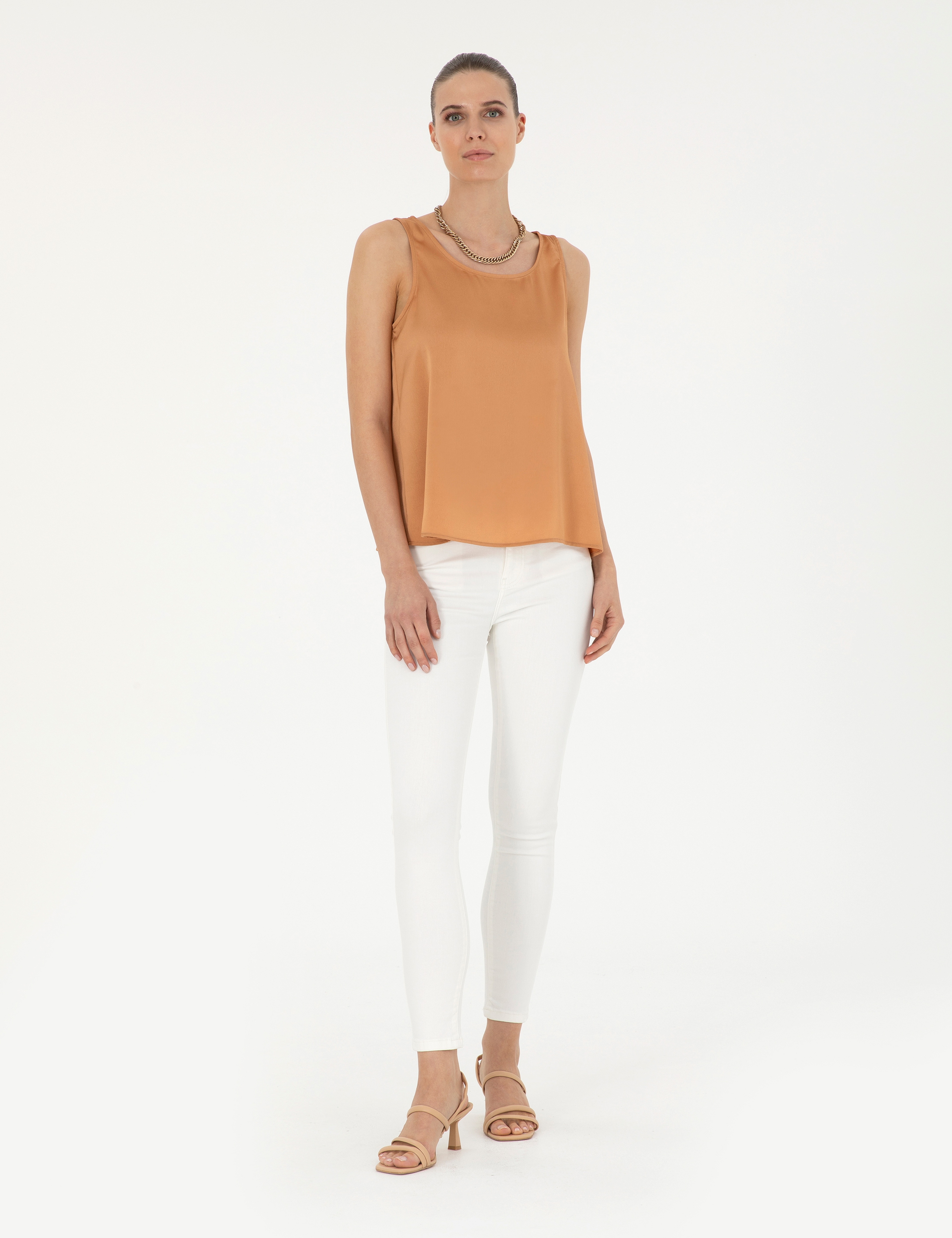 Beyaz Skinny Fit Jean Pantolon - Image 1