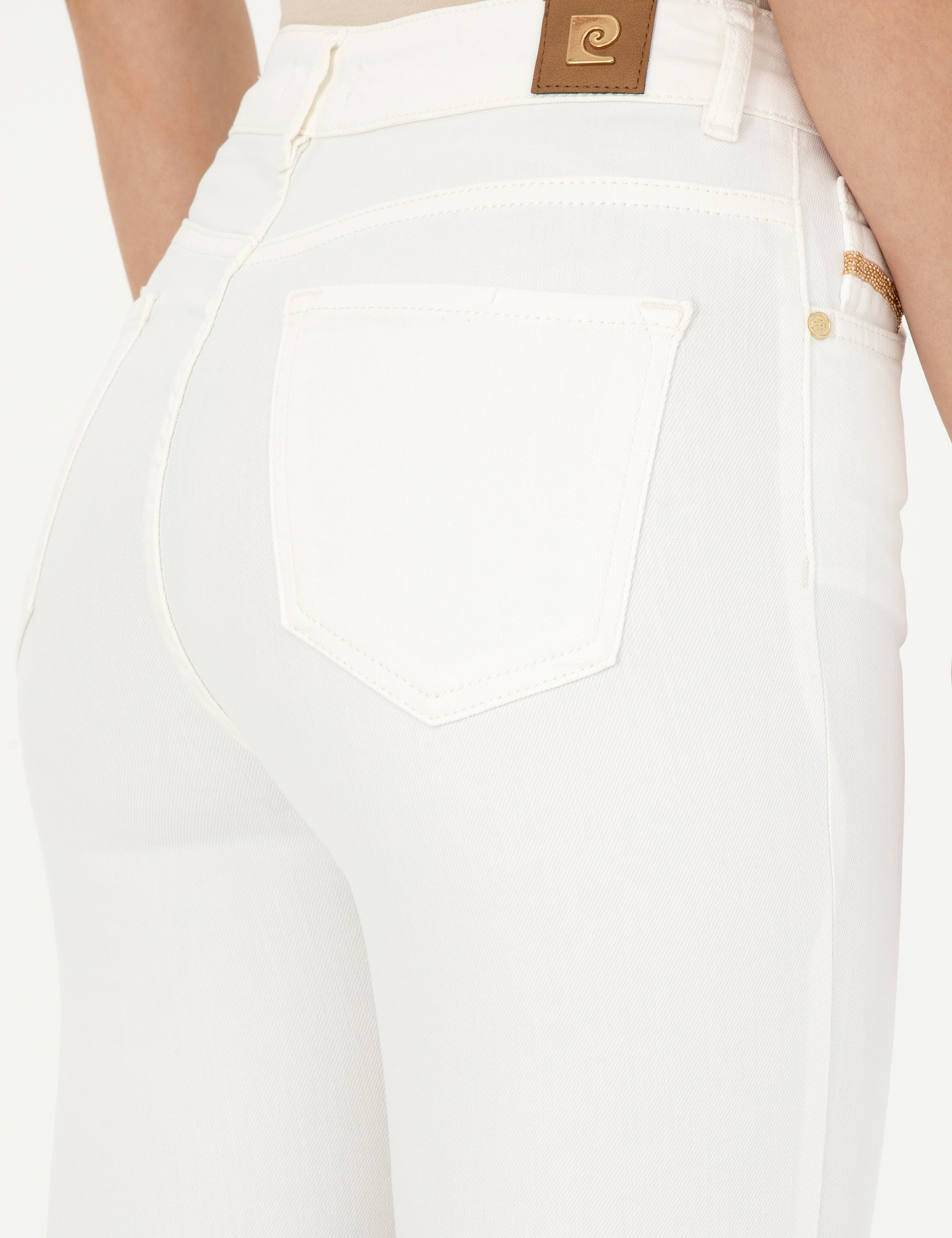 Beyaz Skinny Fit Jean Pantolon
