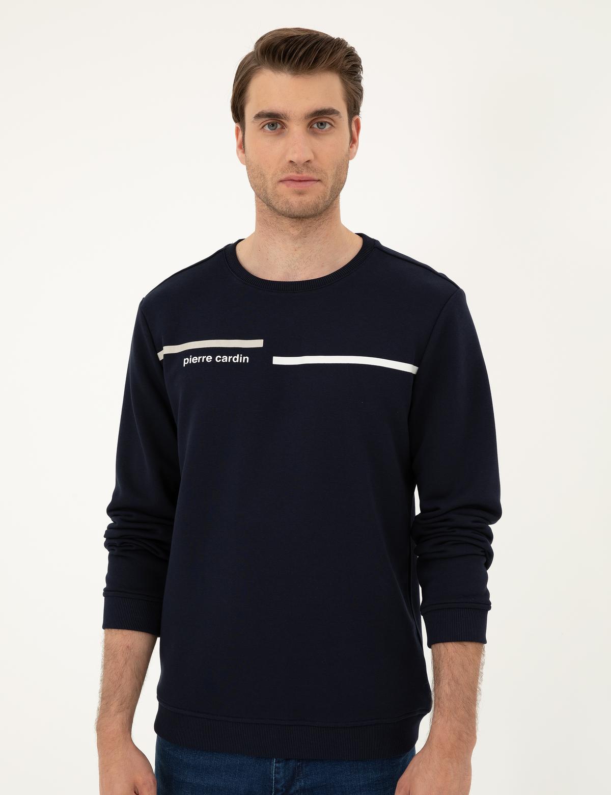 Lacivert Regular Fit Sweatshirt - 50295755008