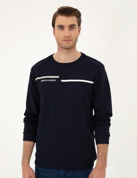 Lacivert Regular Fit Sweatshirt - 50295755008