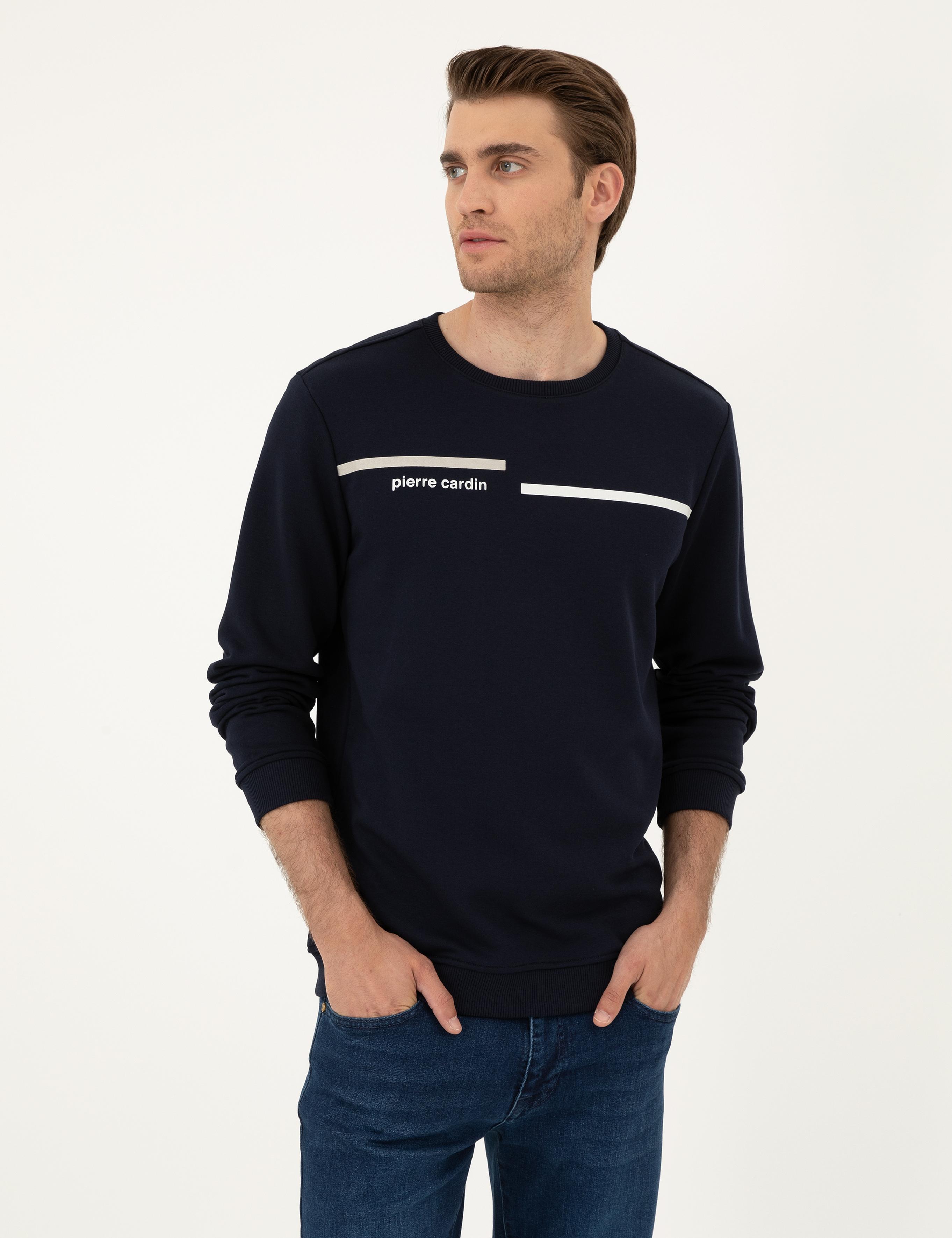 Lacivert Regular Fit Sweatshirt