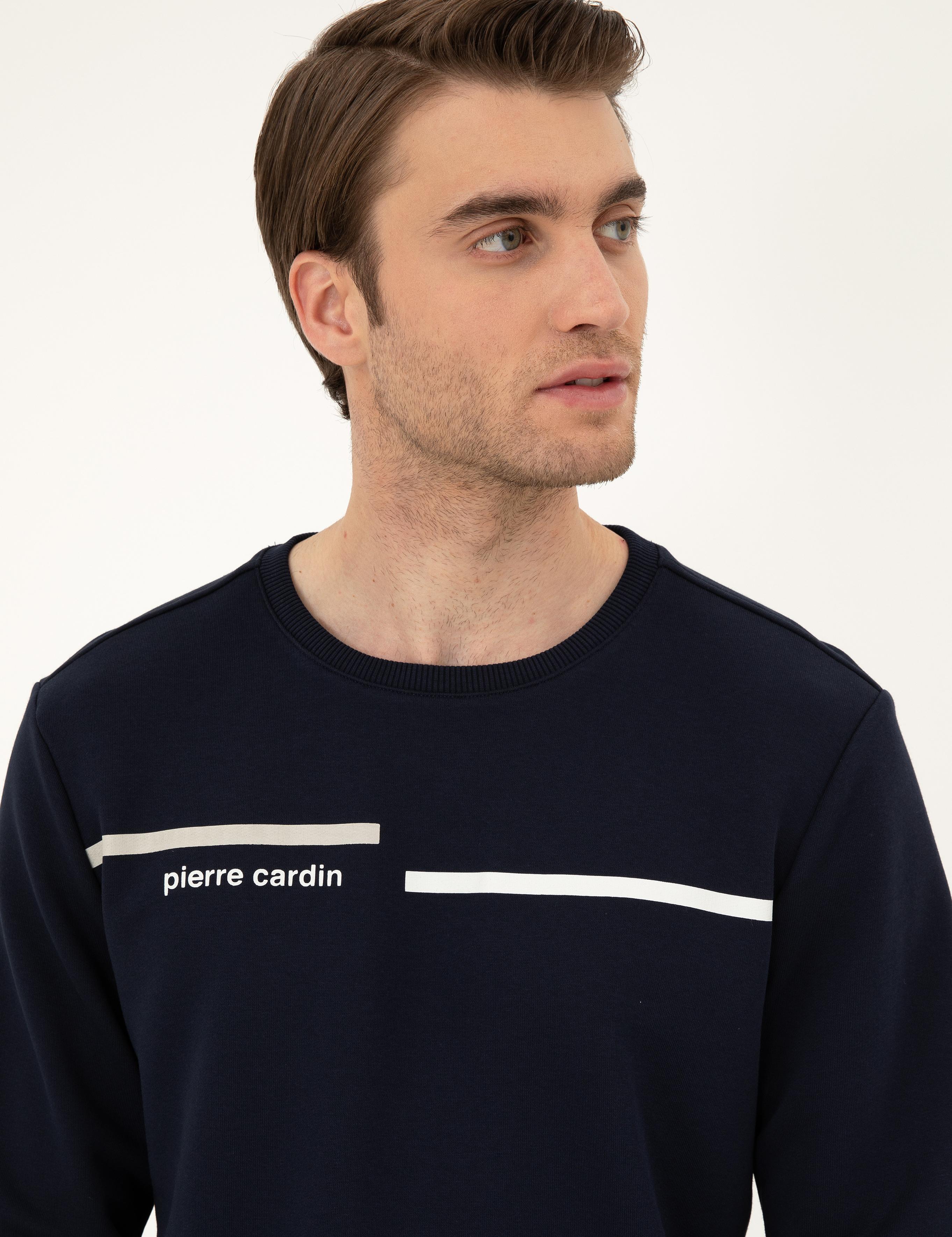 Lacivert Regular Fit Sweatshirt