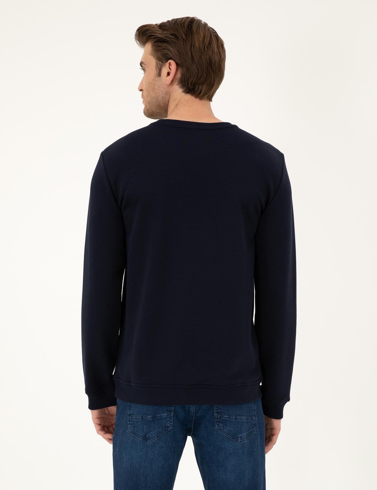 Lacivert Regular Fit Sweatshirt - 50295755008