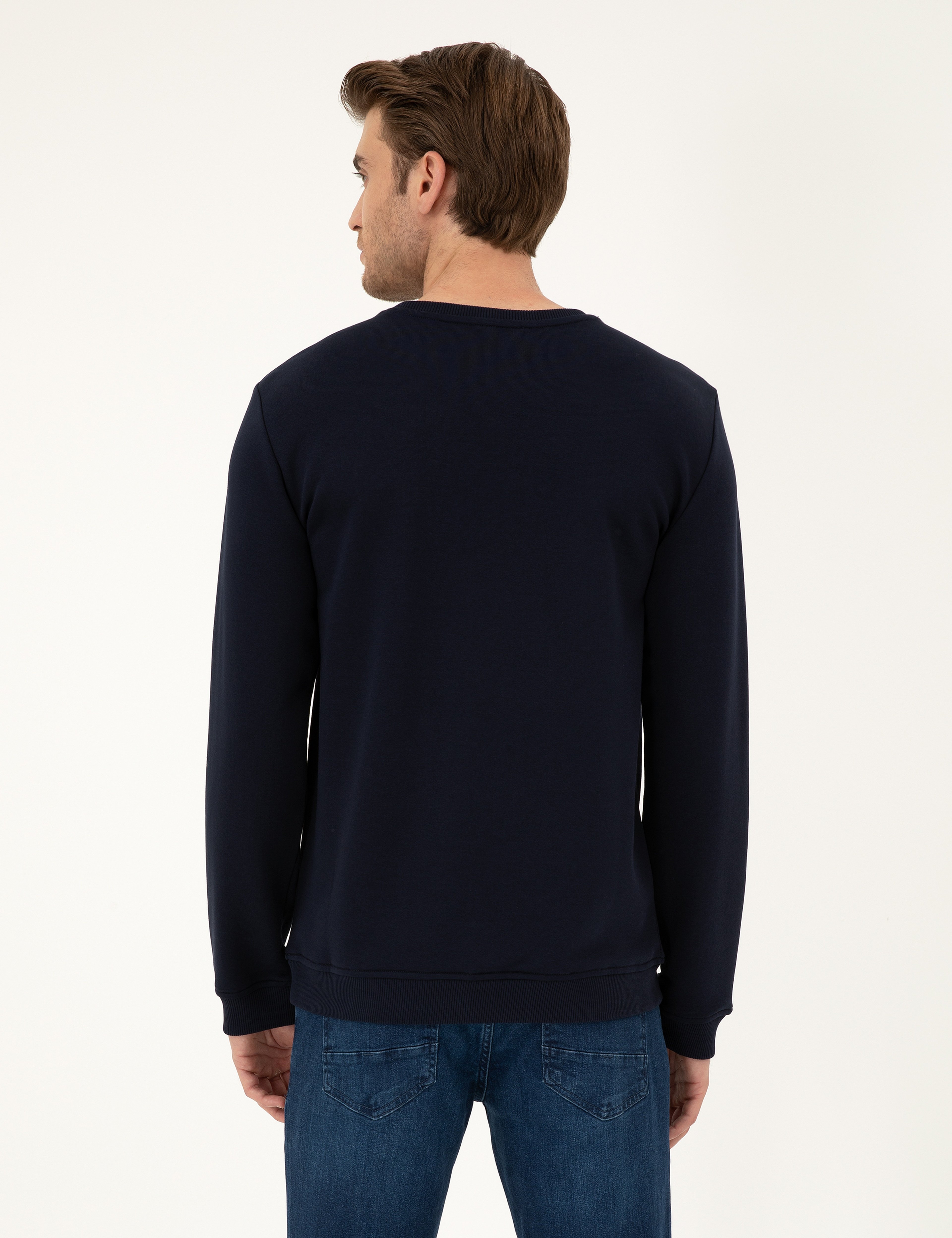 Lacivert Regular Fit Sweatshirt
