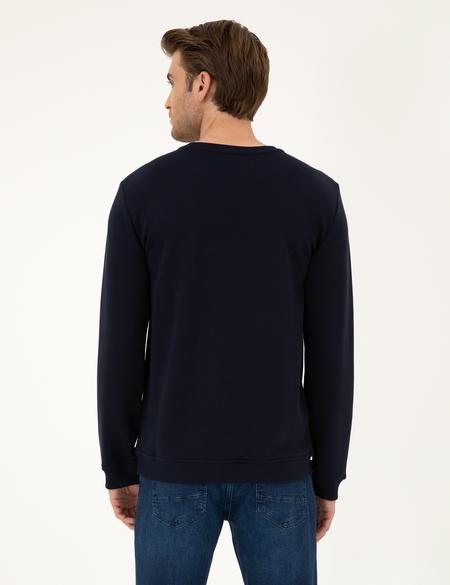 Lacivert Regular Fit Sweatshirt - 50295755008