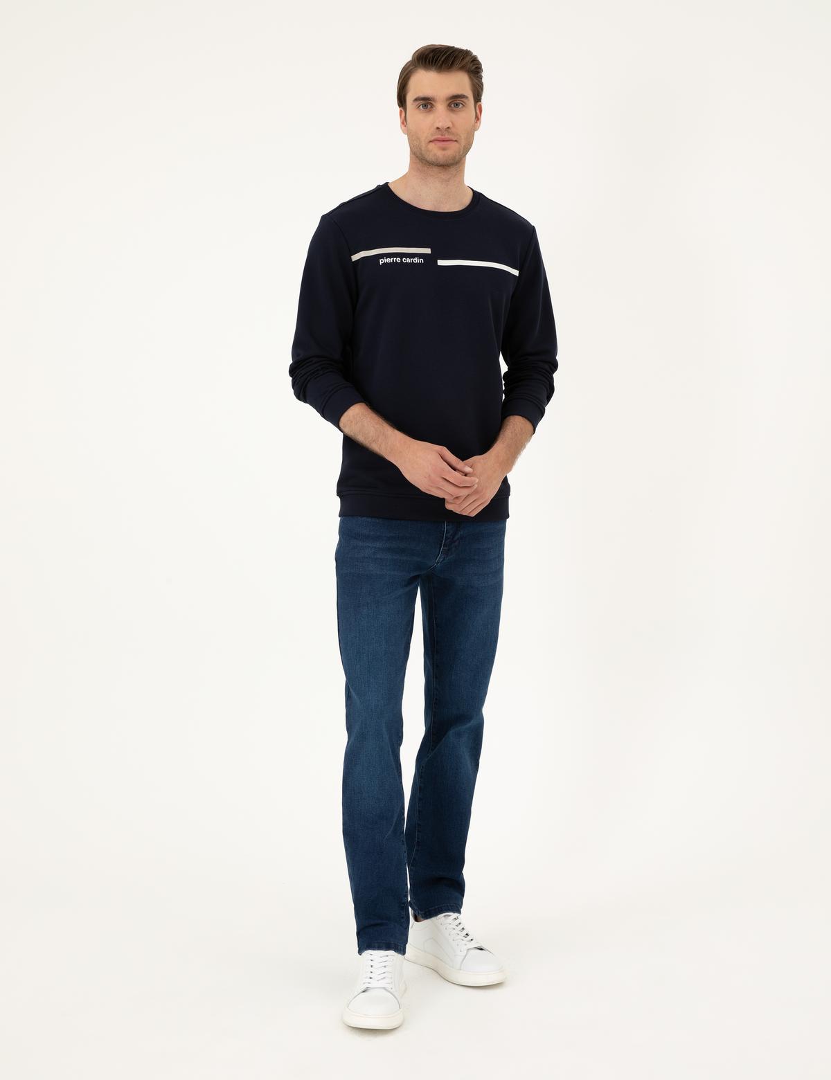 Lacivert Regular Fit Sweatshirt - 50295755008