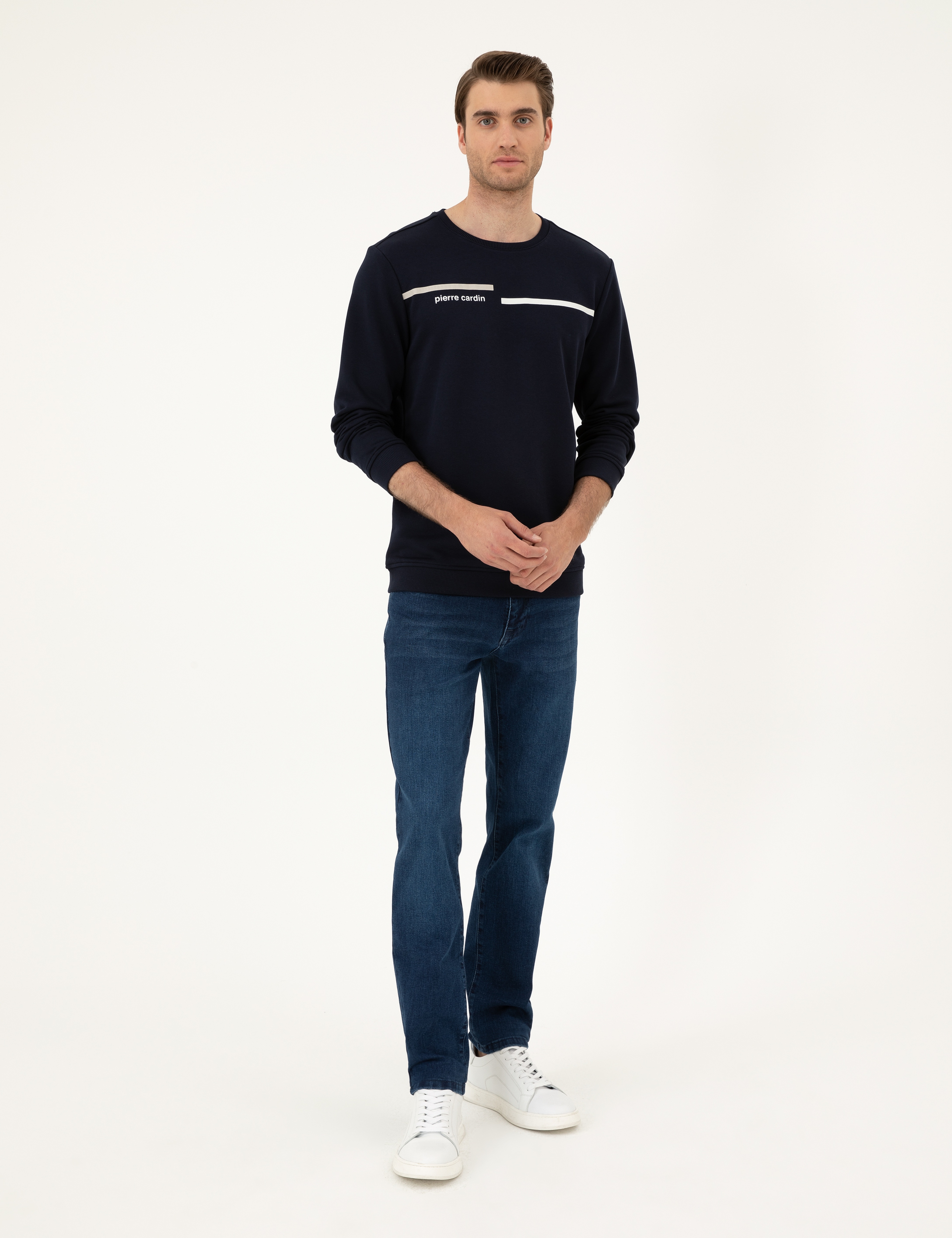 Lacivert Regular Fit Sweatshirt - Image 4