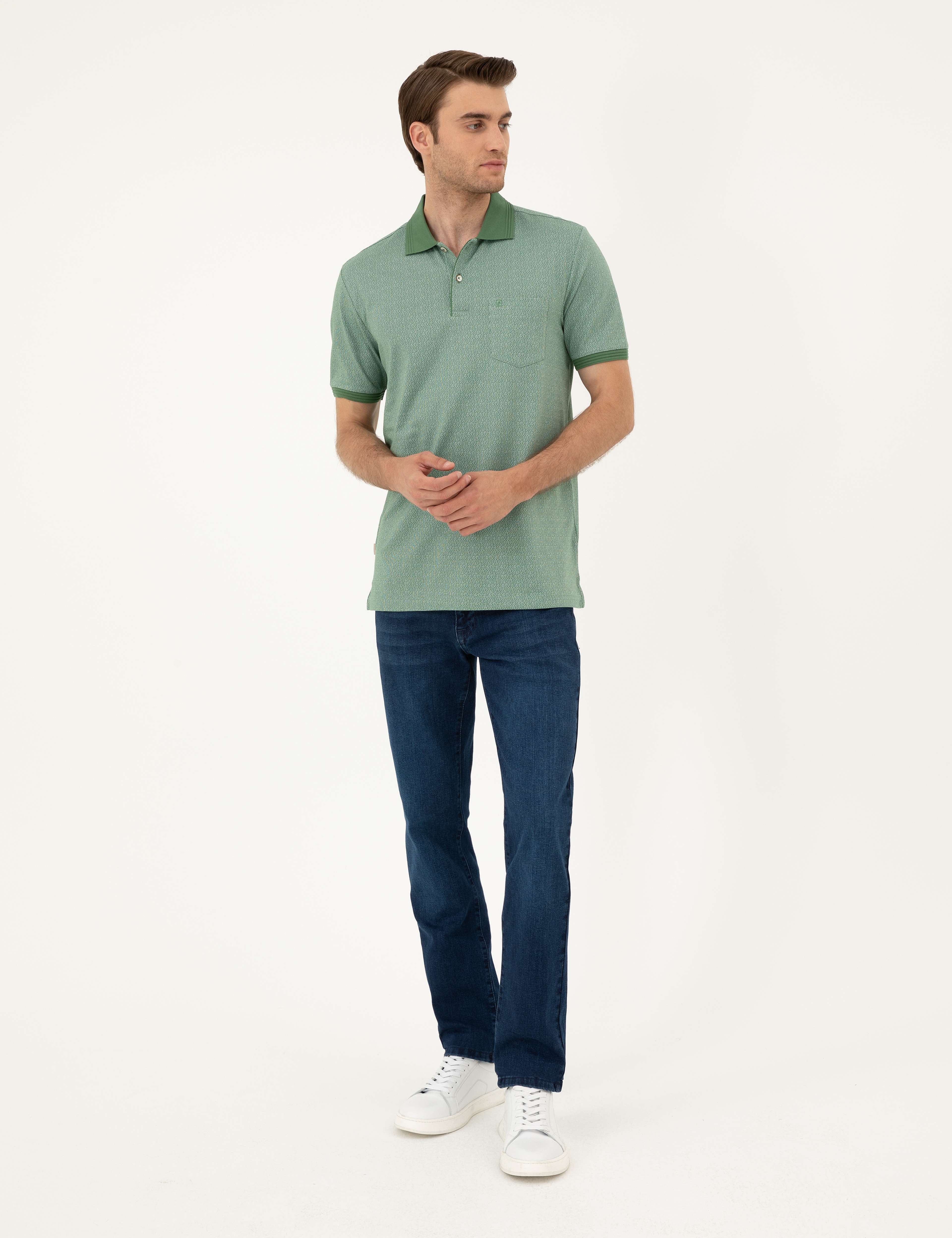 Haki Regular Fit Tişört - Image 4