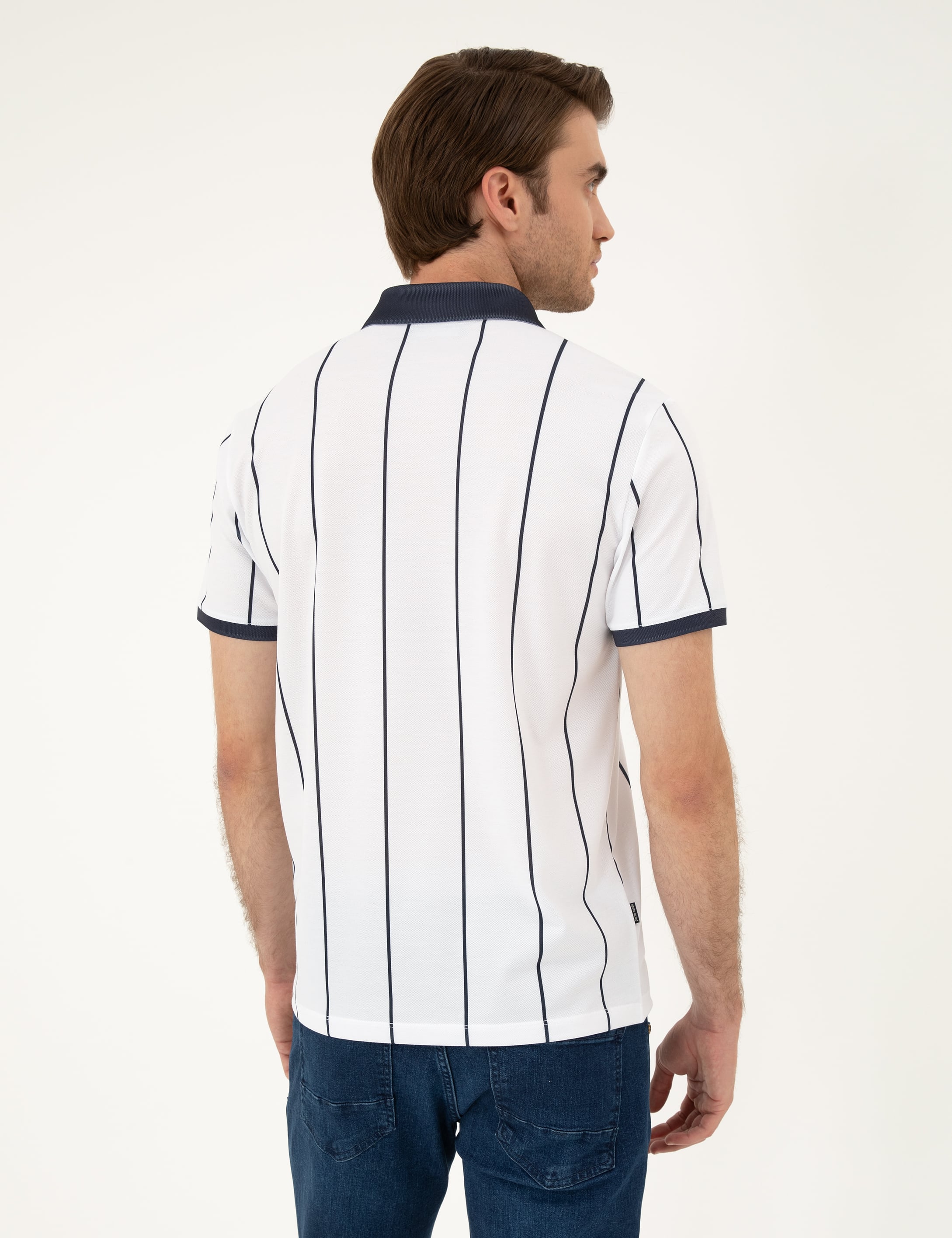 Lacivert Slim Fit Tişört - Image 5