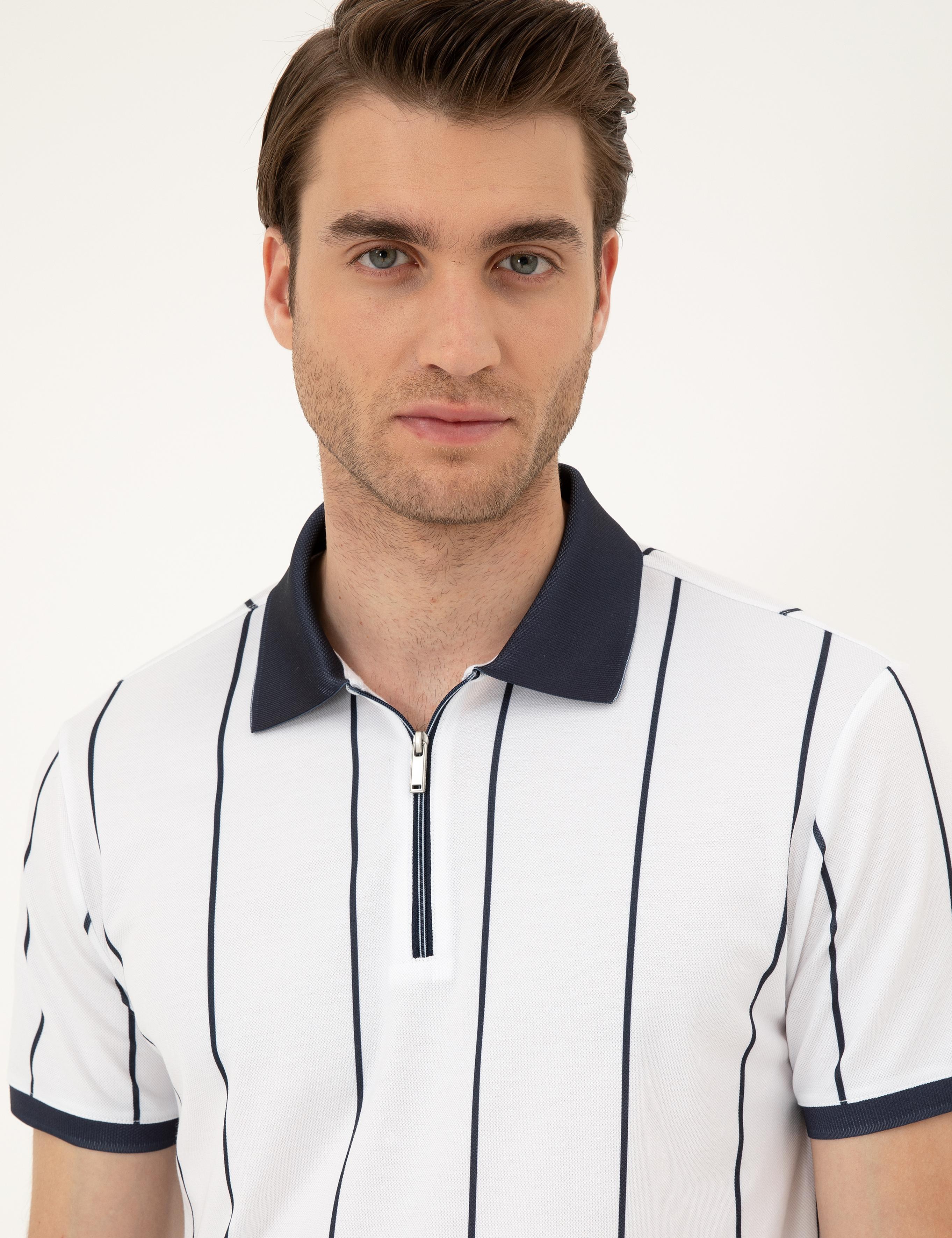 Lacivert Slim Fit Tişört