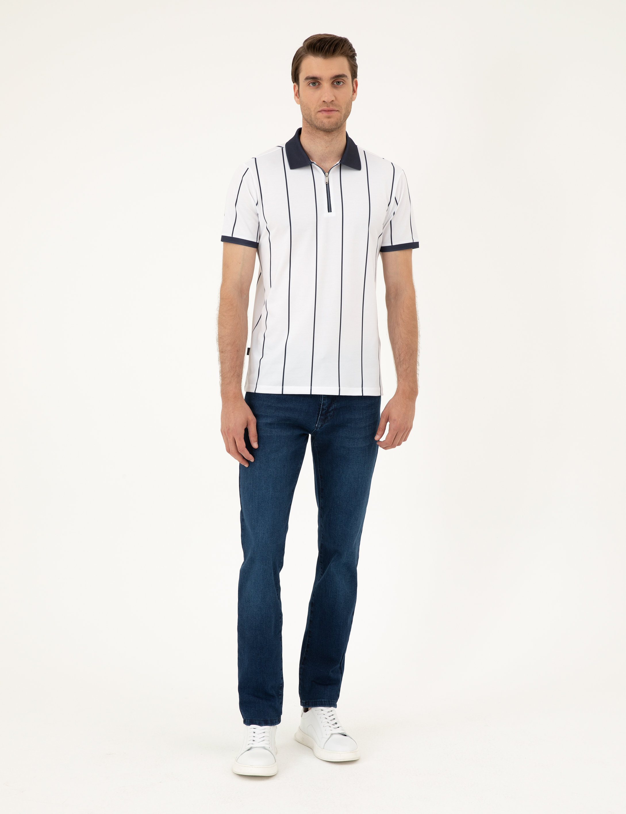 Lacivert Slim Fit Tişört