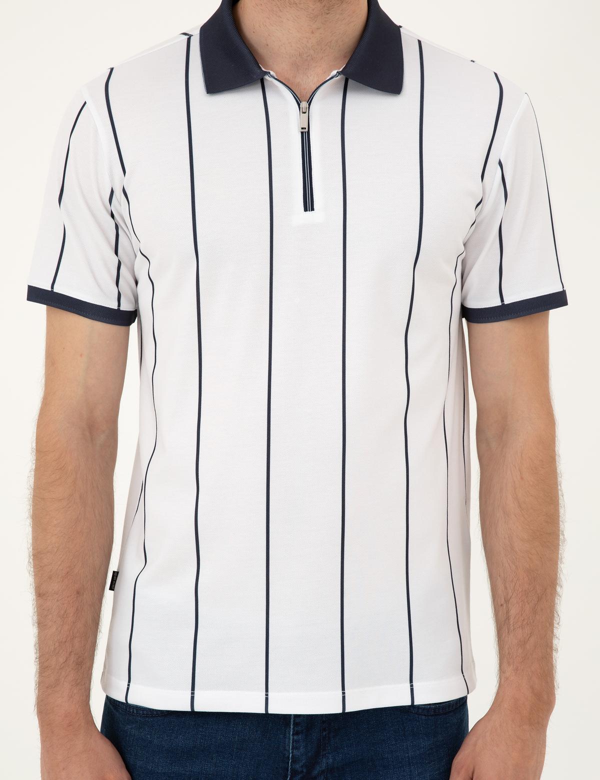 Lacivert Slim Fit Tişört - 50284315013