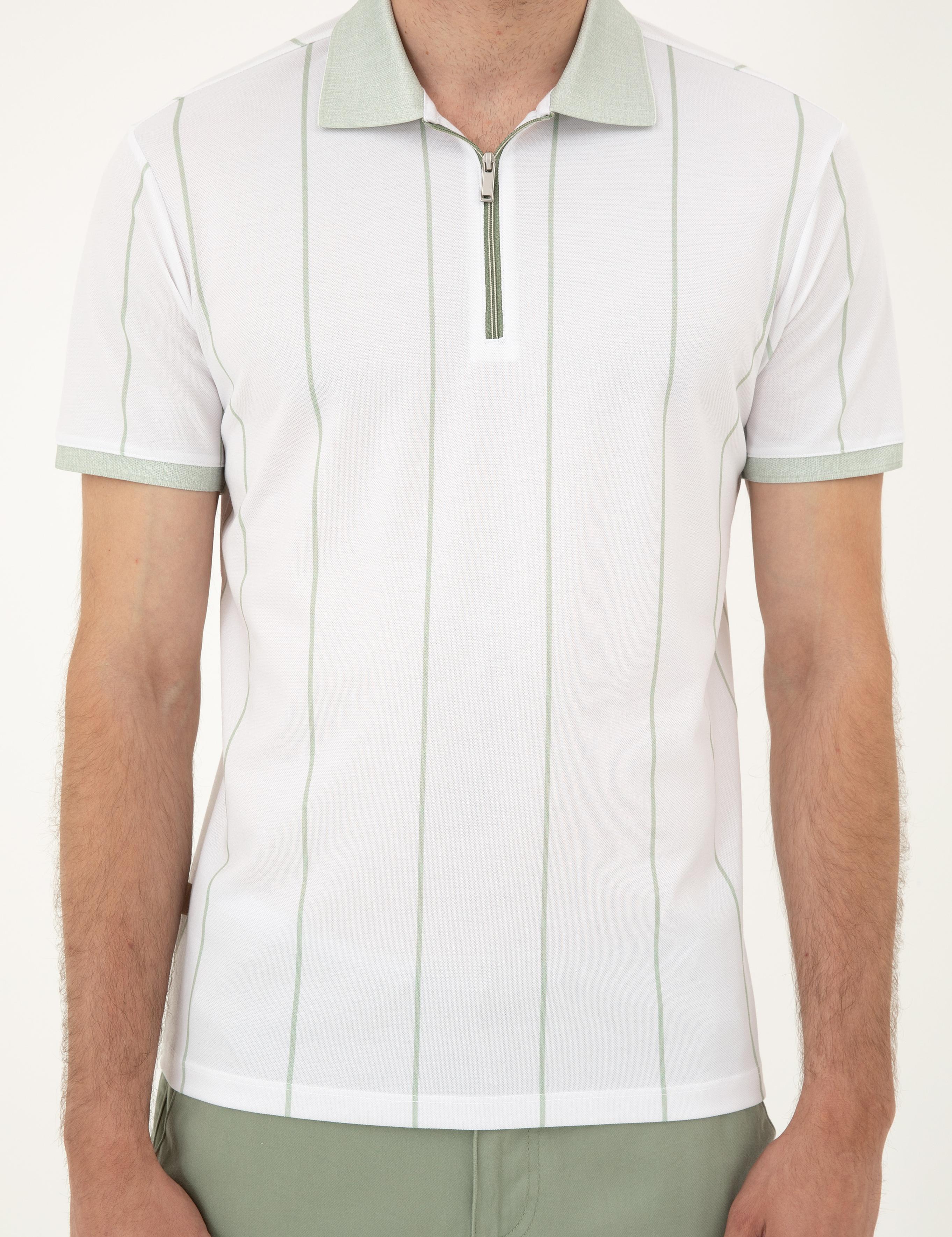 Yeşil Slim Fit Tişört