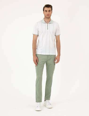 Yeşil Slim Fit Tişört