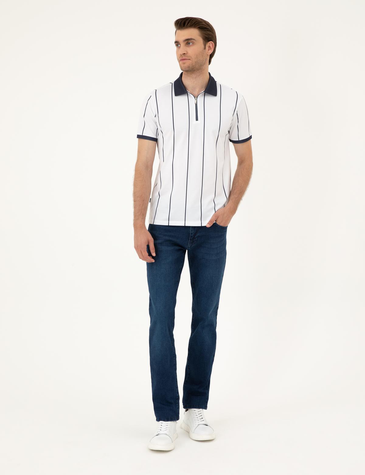 Lacivert Straight Fit Jean Pantolon - 50294577006