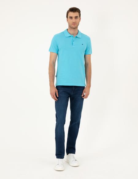 Turkuaz Slim Fit Basic Tişört - 50291625183
