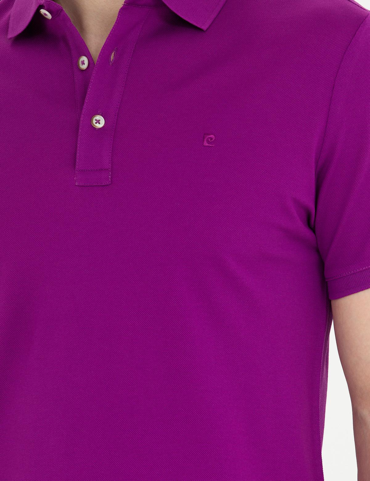 Mor Slim Fit Basic Tişört - 50274688064