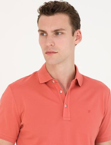 Gül Kurusu Slim Fit Basic Tişört