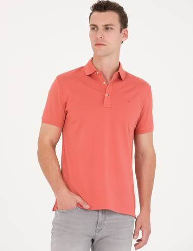 Gül Kurusu Slim Fit Basic Tişört