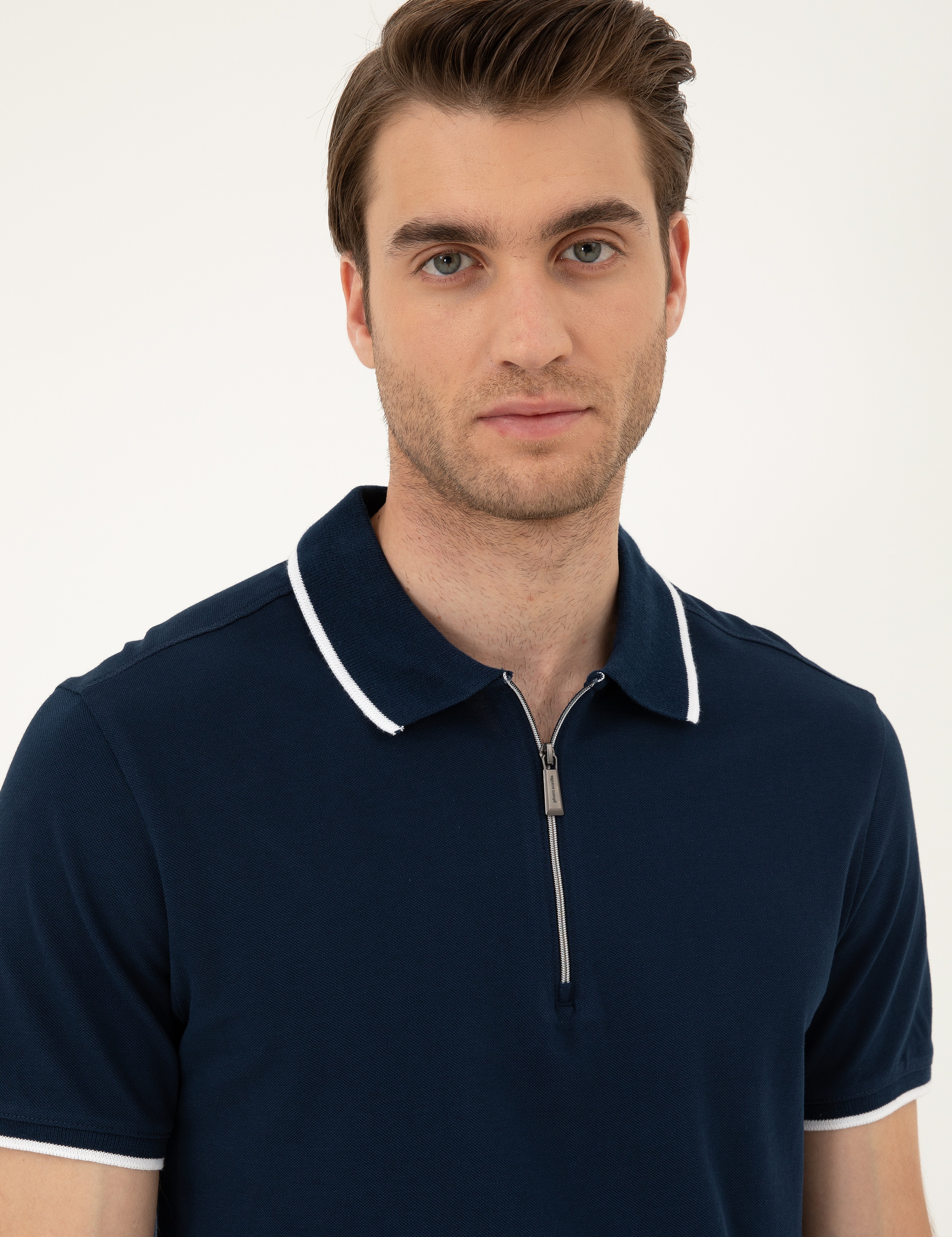 Lacivert Slim Fit Tişört - Image 2