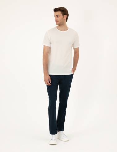 Lacivert Regular Fit Kargo Pantolon