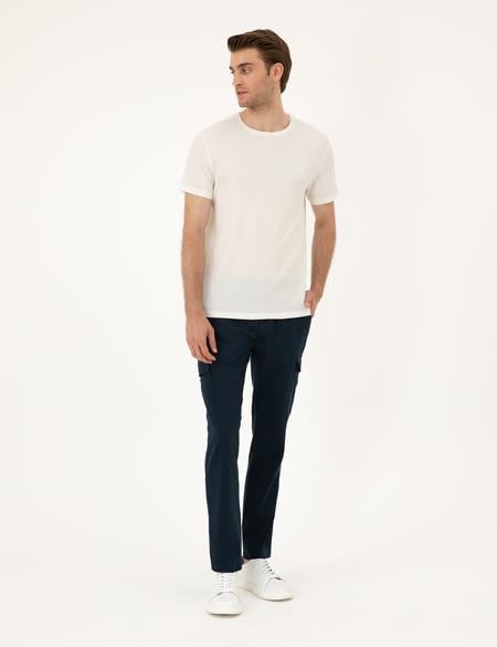 Lacivert Regular Fit Kargo Pantolon - 50285536298