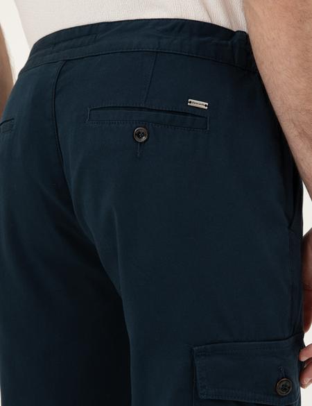 Lacivert Regular Fit Kargo Pantolon - 50285536298