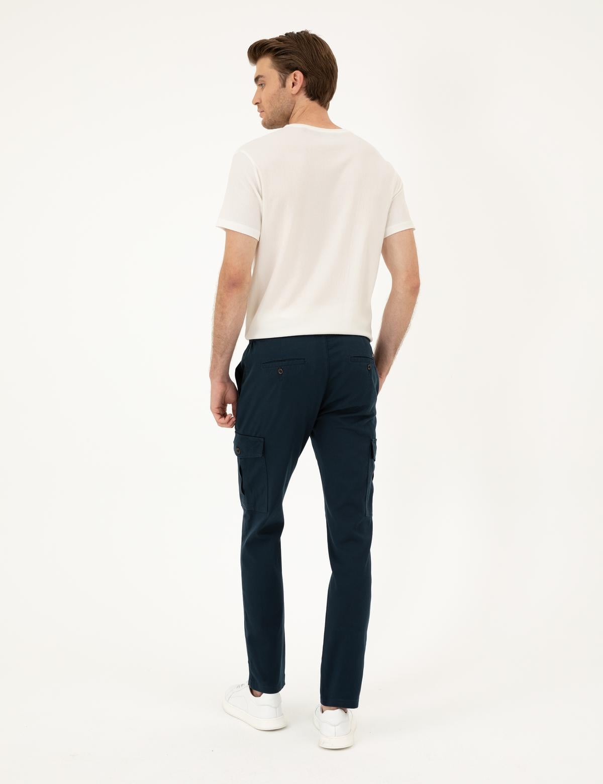 Lacivert Regular Fit Kargo Pantolon - 50285536298