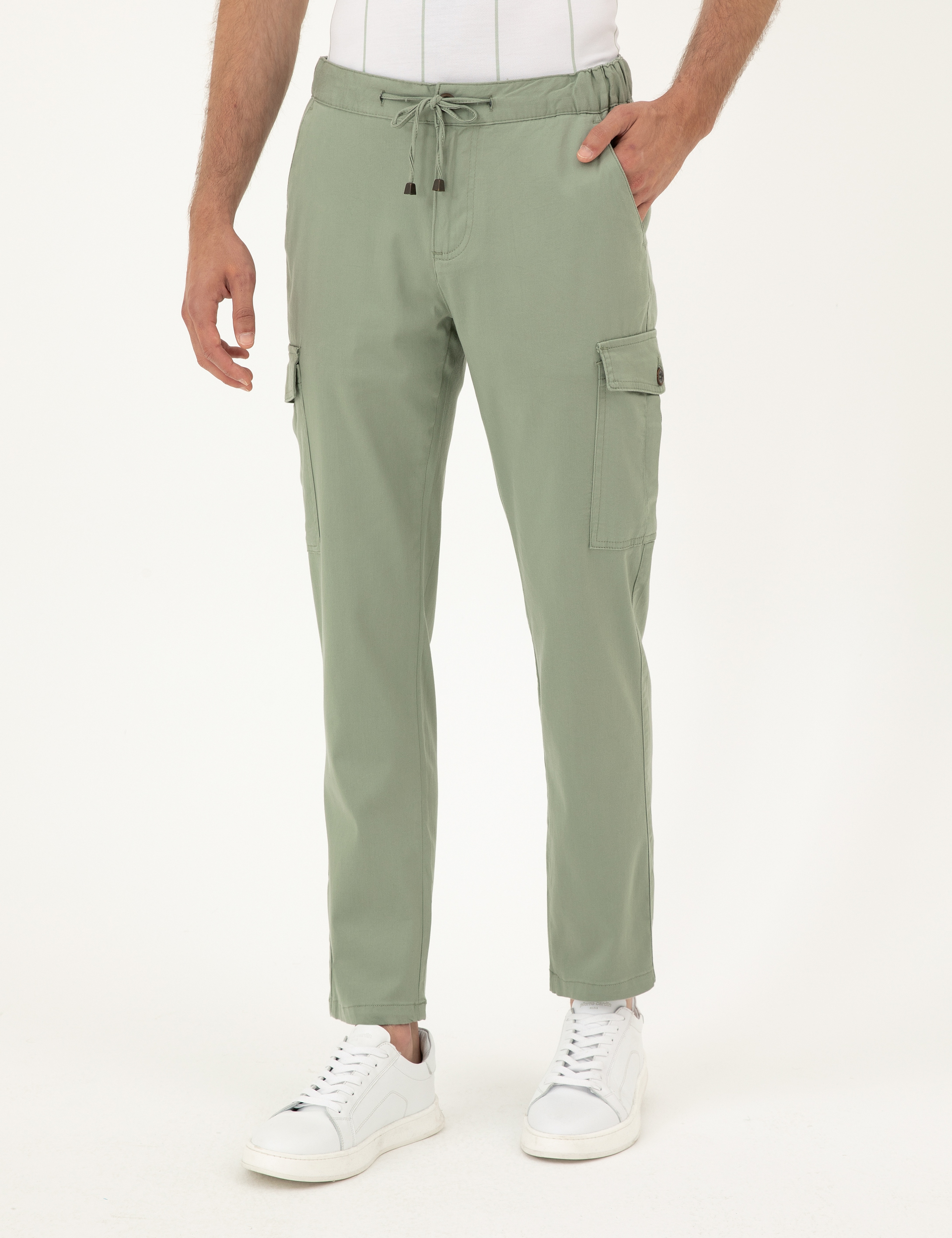 Yeşil Regular Fit Kargo Pantolon - Image 2