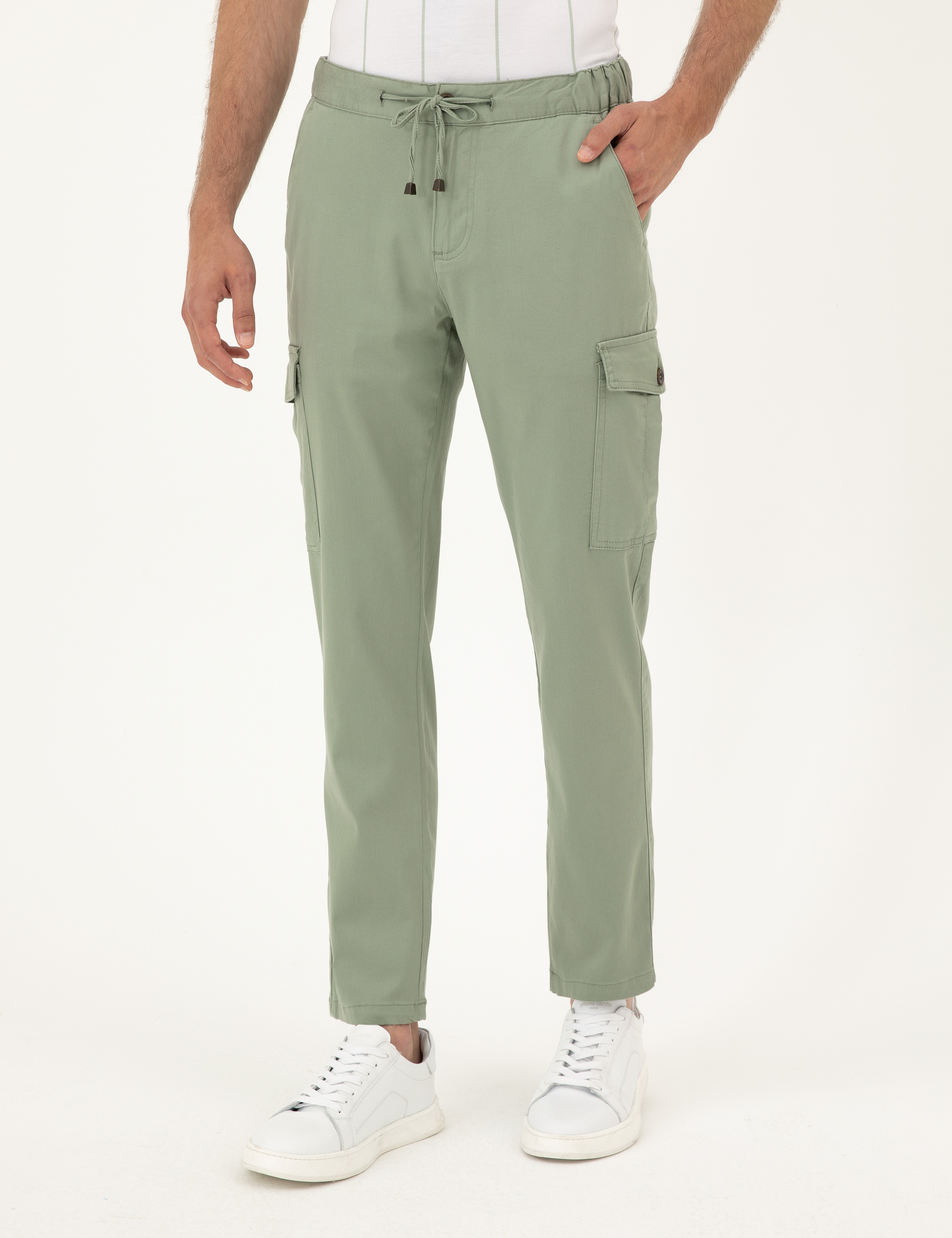 Yeşil Regular Fit Kargo Pantolon