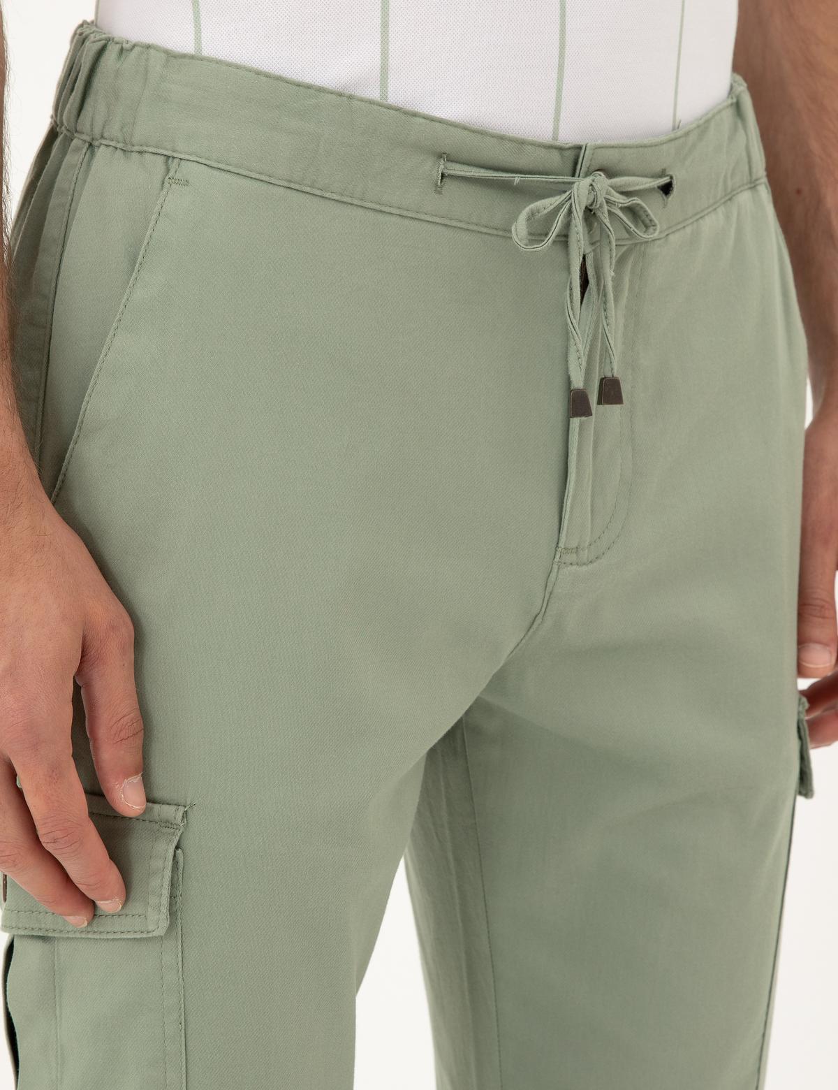 Yeşil Regular Fit Kargo Pantolon - 50285536232