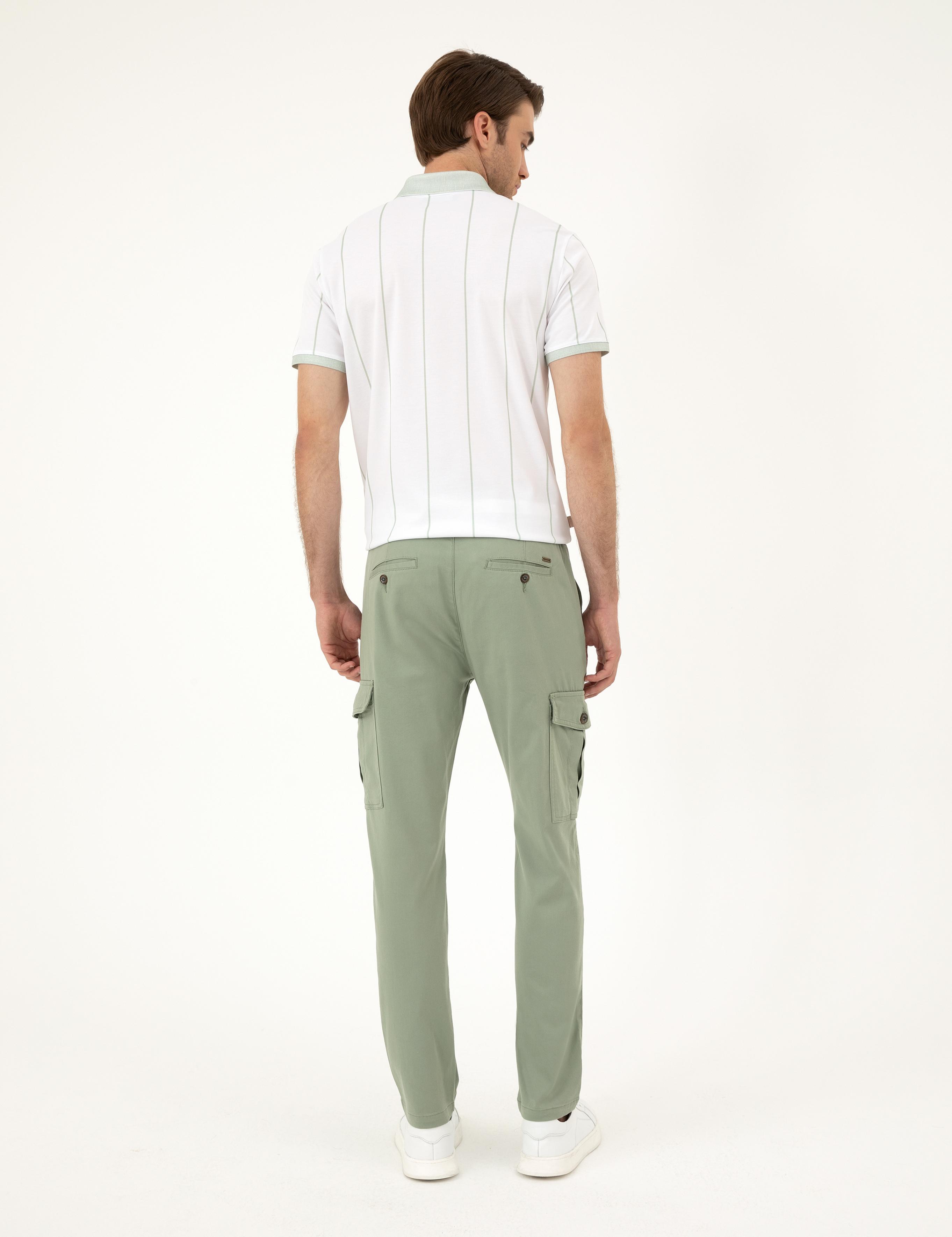 Yeşil Regular Fit Kargo Pantolon