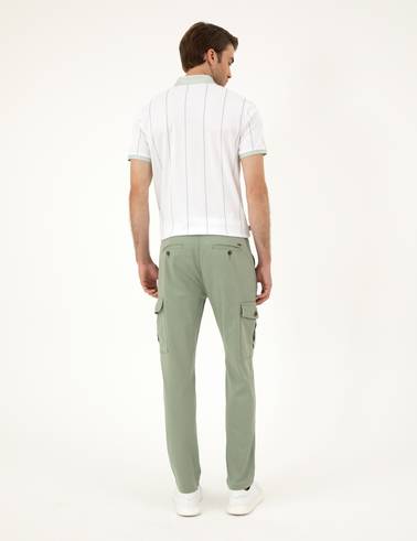Yeşil Regular Fit Kargo Pantolon