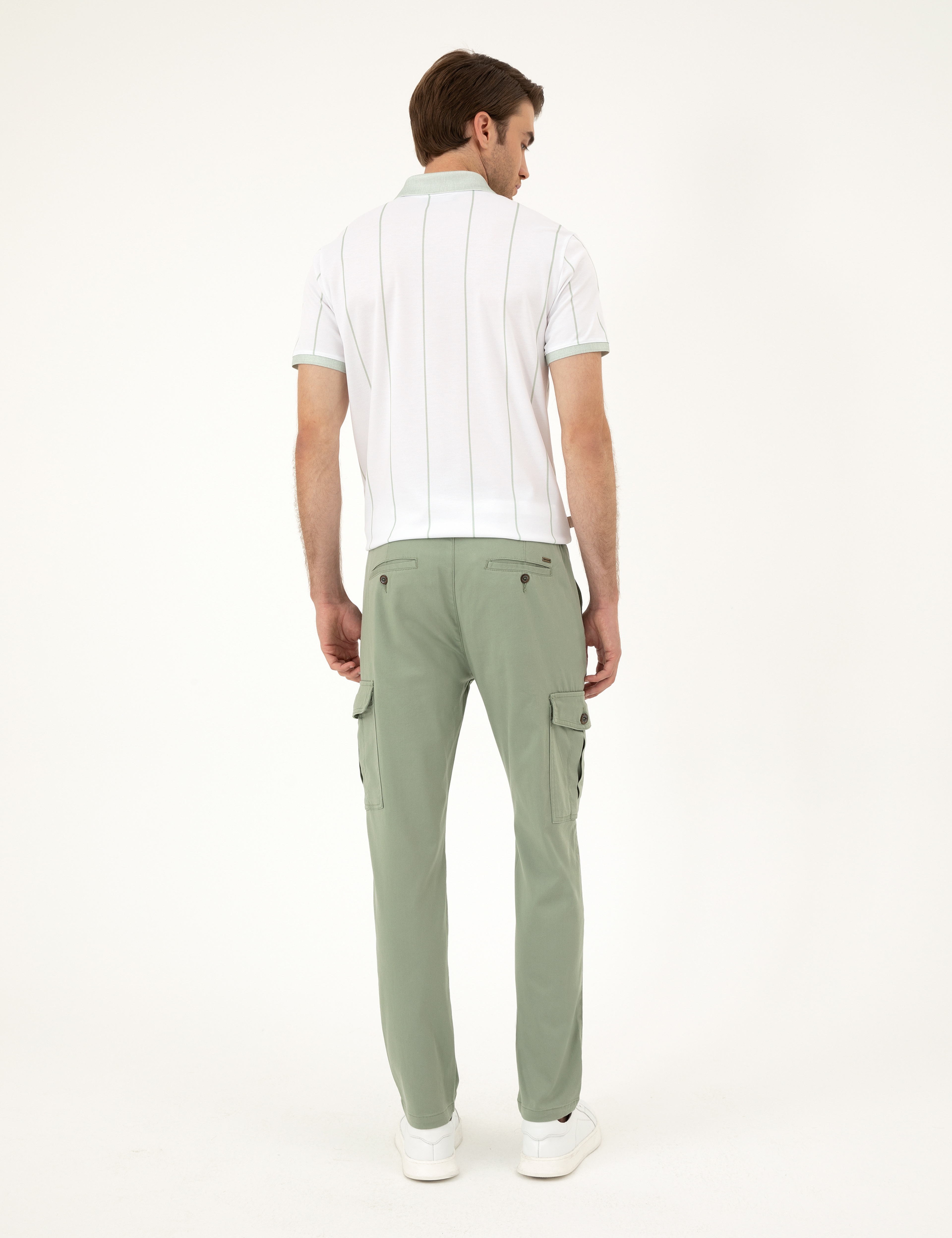 Yeşil Regular Fit Kargo Pantolon