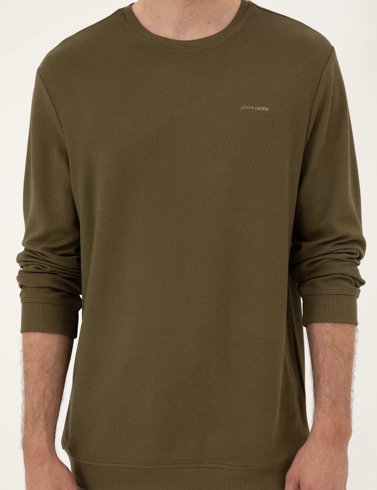 Koyu Haki Regular Fit Sweatshirt - 50279552045