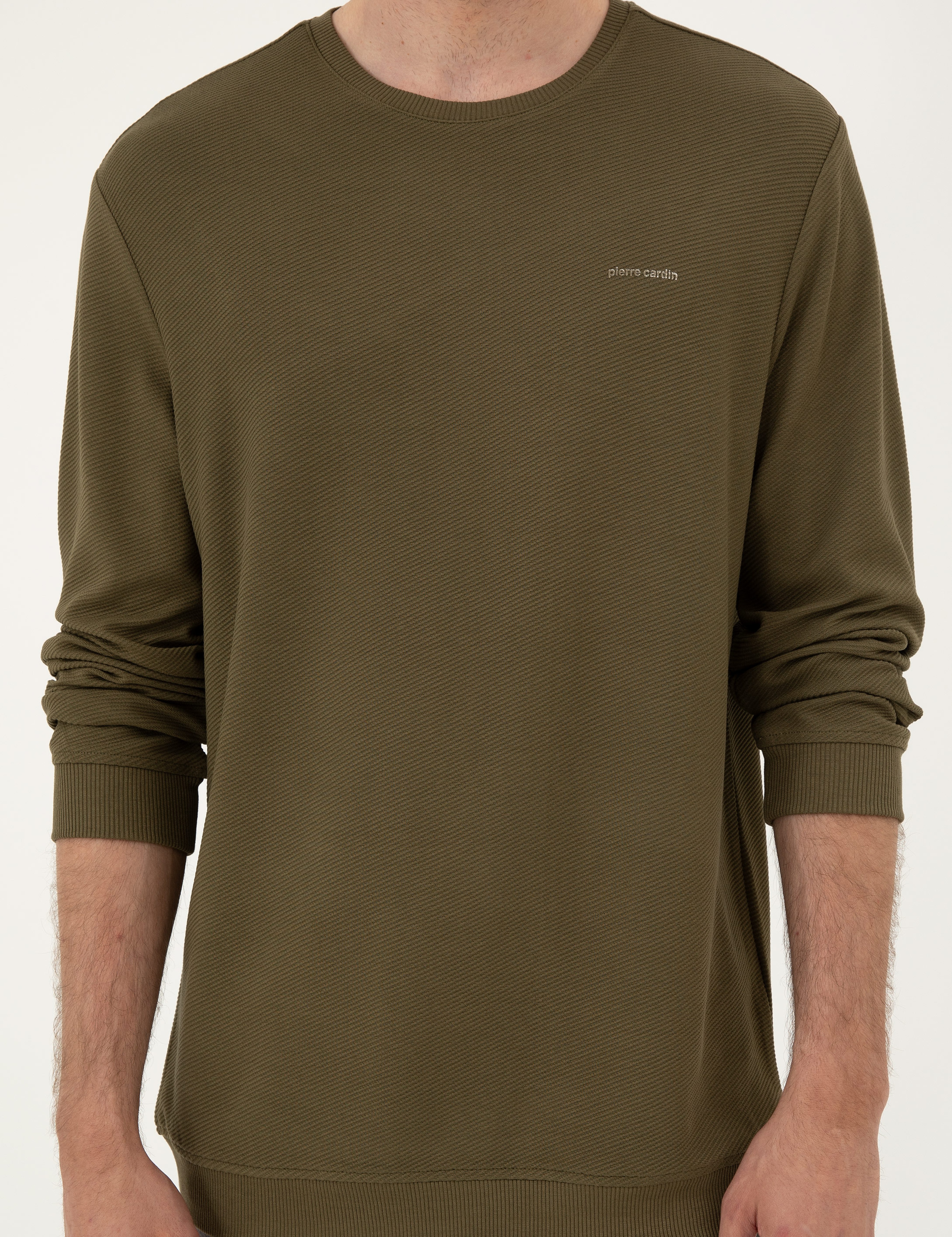 Koyu Haki Regular Fit Sweatshirt - Image 6