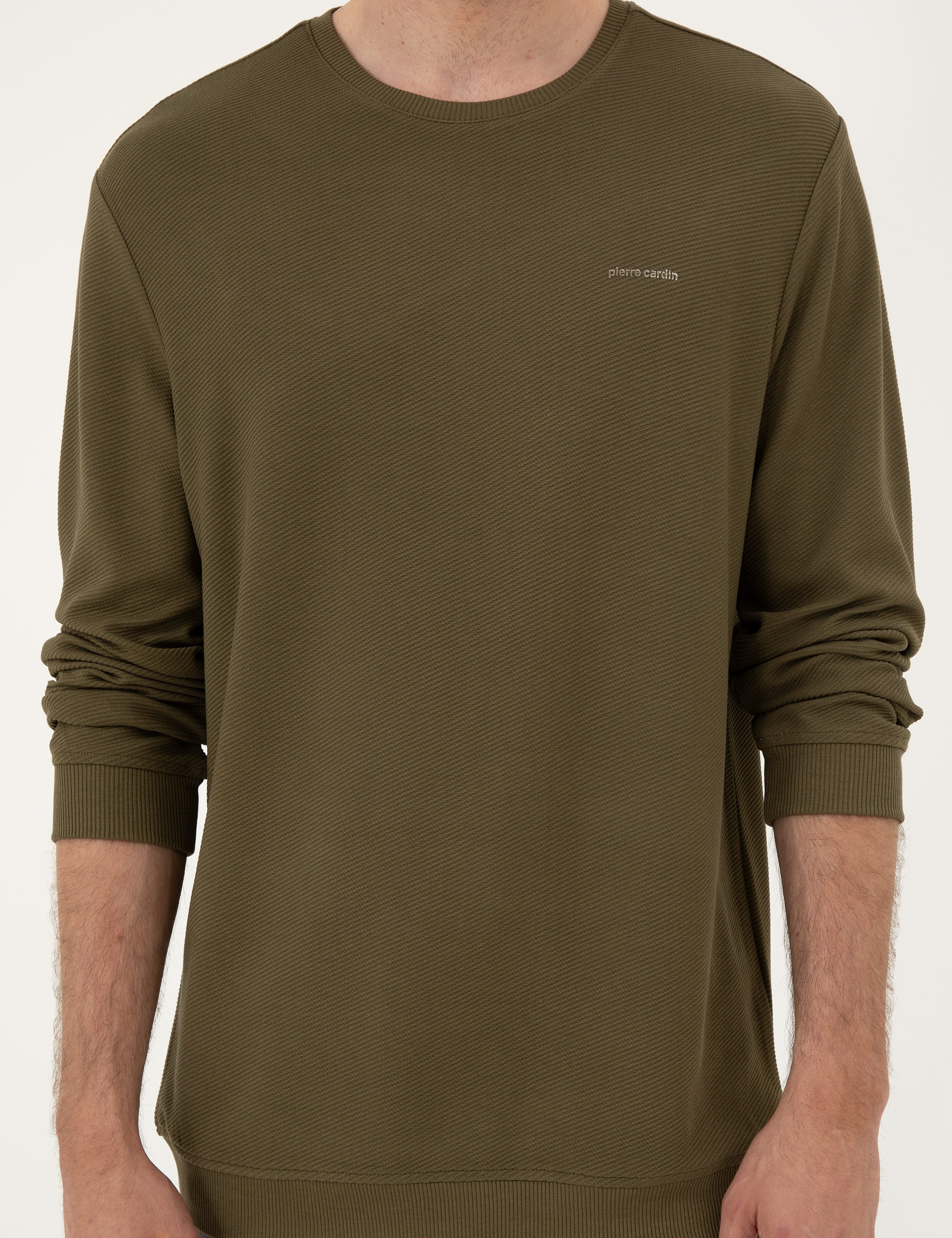 Koyu Haki Regular Fit Sweatshirt