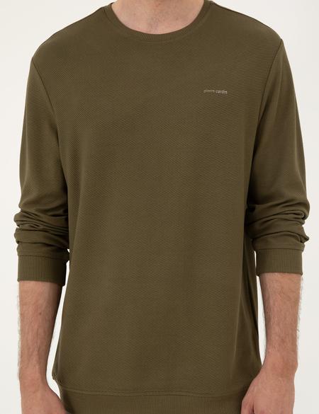 Koyu Haki Regular Fit Sweatshirt - 50279552045